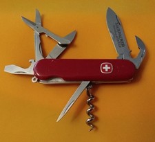 Wenger ALPINE BACKPACKER 85mm Locking Blade SAK Vintage Retired  Nice - W/Sheath picture