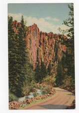 c1930 Palisades Cimarron Canyon Highway 64 New Mexico Postcard 71 picture