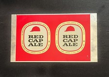 Rare c. 1970 Carling Red Cap Ale 12oz Flat Beer Can Body Blank Litho Canada picture