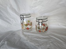 Vintage 1970s Set of 2 Arc Glass 