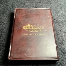 Vtg 1940s NEW YORK CENTRAL SYSTEM, RAILROAD, PLAYING CARDS & Travel Case picture