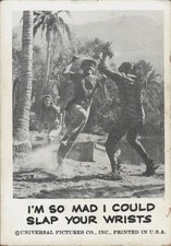 1961 Leaf Spook Stories #47 Slap Your Wrists Monster Vintage Horror Card picture