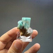 Amazonite crystal cluster with smokey quartz from colorado picture