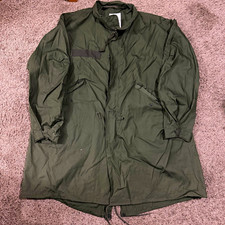 Vintage 80s U.S. Military M-65 Fishtail Extreme Cold Weather Parka Jacket Large picture