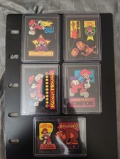 1982 Topps Donkey Kong Lot Of 5 Cards  Rare red border Cereal back variations  picture