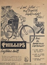 1956 Print Ad Phillips Super-Plus Lightweight Bicycles  Birmingham,England picture