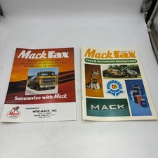 Vintage Mack Fax Truck Magazine Lot of 2 Parts Buying Guides Pin Up Poster picture