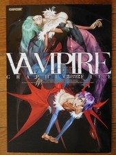VAMPIRE HUNTER DARKSTALKERS GRAPHIC FILE  ART BOOK Used Japan Limited picture