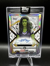 2026 Topps Marvel Vault Tatiana Maslany She-Hulk Immortal Gold On Card Auto /50 picture