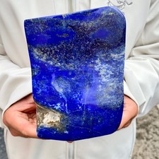 3.26LB TOP Natural Lapis Lazuli jasper quartz crystal Furnishing articles picture
