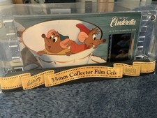 WALT DISNEY CINDERELLA JAQ GUS 35MM COLLECTOR FILM CEL #0071 picture