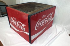 Vintage Coca Cola 3 Sided Sign Soda Fountain Drink Dispenser Cover Top Grill picture