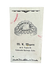 Antique 1910s Indian Symbols Advertising Booklet -M.K. Myers Jewelry, CO Springs picture