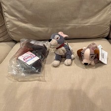 Vintage 1990s Disney Lady And The Tramp Set With Lady, Tramp, Trusty, Jock picture