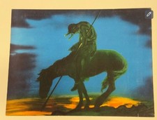 Antique 1920s-40s The End of the Trail Lithograph Print - Native American  picture