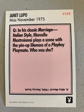Playboy October Janet Lupo card #2PR picture