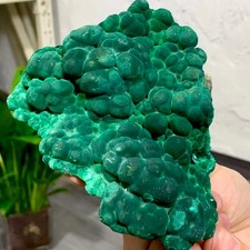 442G Natural VELVET Azurite/Malachite cat's eye specimen crystal mineral-Congo picture