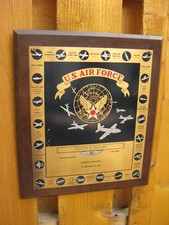 Vintage 1949 US Air Force Named Plaque picture