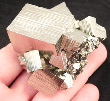 SUPER Nice and 100% Natural AAA Stepped PYRITE CUBE Cluster Peru 328gr picture