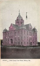 J60/ Bolivar Missouri Postcard c1910 Polk County Court House 197 picture