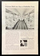 Burlington Zephyr 1933 pictorial “Solarium Built into Rear of Bulletlike Train” picture