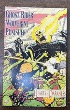 Ghost Rider, Wolverine, Punisher: Hearts of Darkness 1991 Marvel Comic Book; B picture