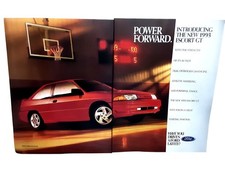 1992 Ford Escort GT Coupe 1993 Model Original 2 Page Automobile Ad picture