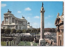 1967 Rome Italy Altare della Patria Trajan's Column Posted Postcard picture