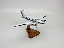 Beech King Air 200 Airplane Desktop Mahogany Kiln Dried Wood Model Small New picture