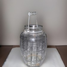 Vintage 1936 Owens-Illinois 5-Gallon Glass Barrel Jar Country Store Display picture