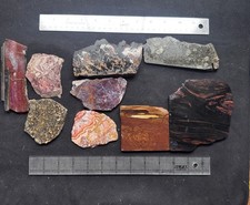 Lot Of 2lbs - Old Stock Estate Sale - Lapidary Slabs For Cabbing Or Display picture