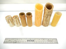 Lot 9  Vtg. & New Edison  Base Chandelier Candle Covers. Resin. Paper.  LP484 picture
