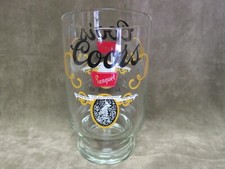 Huge Coors Banquet Beer Advertising Glass Tumbler 3-3/4
