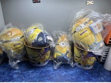 New DESPICABLE ME 4 - 4 Minions PLUSH + 2 Collectible Tin **AMC Exclusive picture