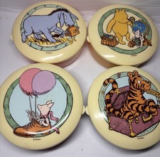 RARE Vintage Selandia Winnie The Pooh Snack Containers With Case picture