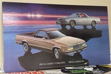 1985 Chevrolet El Camino SS Conquista 36x18 Dealer Showroom Display Board picture