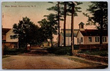 K48/ Summitville New York Postcard c1910 Main Street Church Homes Stores 56 picture