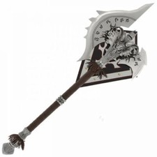 WORLD OF WARCRAFT - LICH KING SHADOWMOURNE AXE REPLICA (with FREE WALL PLAQUE) picture