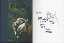 Disney TARZAN CHRONICLES Book SIGNED by 2 DIRECTORS, Animator GLEN KEANE, 1999 picture
