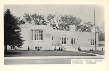 H60/ Julesburg Colorado Postcard c1940s Public Library Building 26 picture