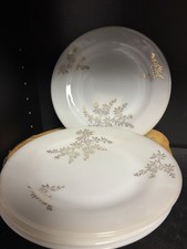 (4) 9in vintage Federal Glass