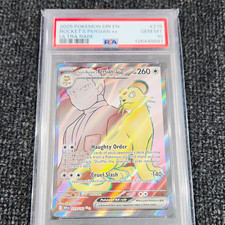 Pokémon Rocket's Persian ex 219/182 2025 DR1 EN Ultra Rare Holo PSA 10 picture