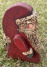 Handmade Wood Santa Claus Figure 12
