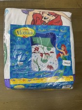 Vtg Disney The Little Mermaid Twin Full Beacon Blanket 72 X 90 Sealed 1989 picture