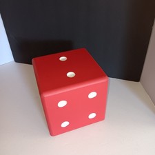 Big Red Wooden Dice/ Die, By Ashland. 6