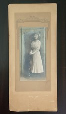 1911 Edwardian Woman Photo Alice Hughes London Matte Gelatin Silver Mirroring picture