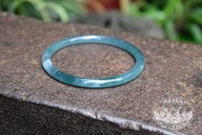 ICY TRANSLUCENT PRINCESA BLUE Jade Bangle Guatemalan Guatemala Unisex Bracelet picture