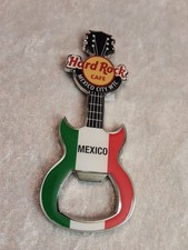Hard Rock Cafe Bottle Opener Flag Magnet Mexico City WTC picture