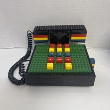Vintage Tyco Brick Multicolored Telephone Lego Inspired Phone, Untested 1980's picture