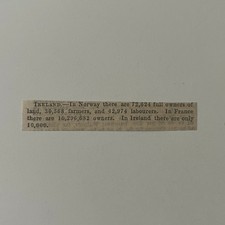 Ireland In Norway Full Owners of Land Farmers 1844 London Clipping SAI5-S8 picture